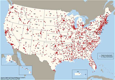 At present, more than 20,000 gangs consisting of approximately 1 million members exist in all regions of the United States (see Appendix E, Map 1 for regional delineation). Gangs are present in all 50 states, the District of Columbia, and all U.S. territories.. 