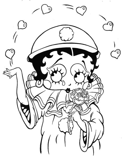 Gangsta Betty Boop Coloring Pages