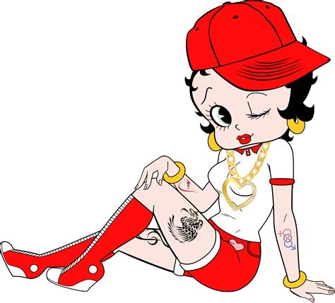Gangsta betty boop. Betty Boop is a happy-go-lucky flapper who reminds the audience of the Jazz Age days. She was the first character on the animation screen to represent a sexual woman. She has mainly gained adult audiences and people are crazy for this character. These are just a few of the most common reasons why people choose to get Betty Boop tattoos. 