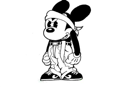 Gangster Mickey Mouse Drawings