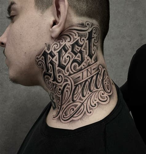 Gangster neck tattoo lettering. 22/out/2019 - Explore a pasta "gangster" de E.Brown no Pinterest. Veja mais ideias sobre tatuagem, ideias de tatuagens, letras para tatuagem. 