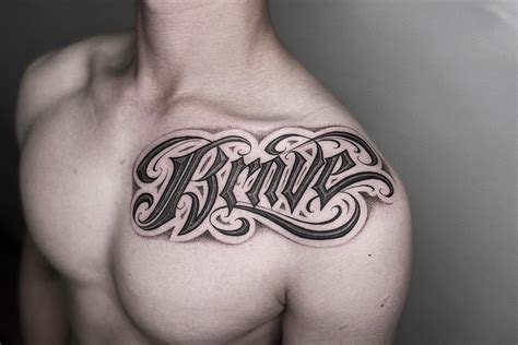 Aortascarta is a tattoo type bringing the blackletter letter