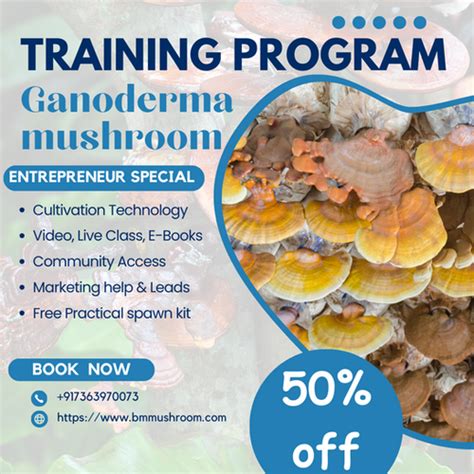 Ganoderma mushroom cultivation training.  With decades of expertise, th...