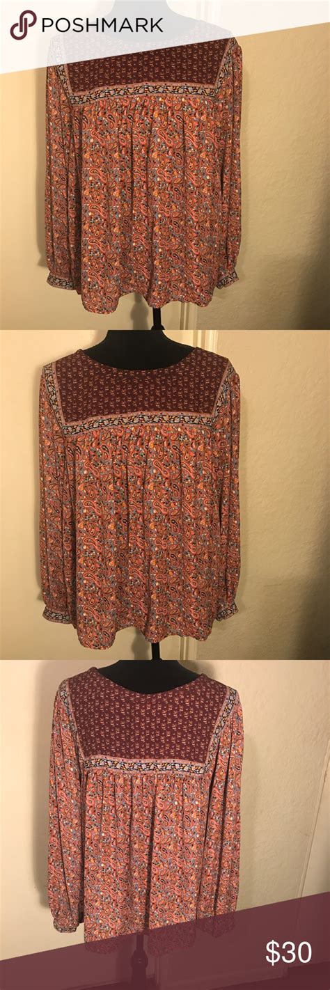 Gap Boho Blouse Size Large Boho style blouses, Boho