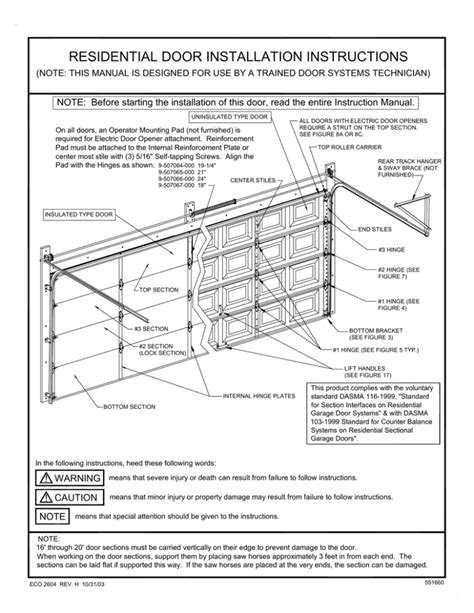 Garage Door Installation Guide