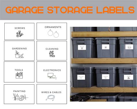 Garage Organizer Labels 83 Labels to help you get organized Etsy