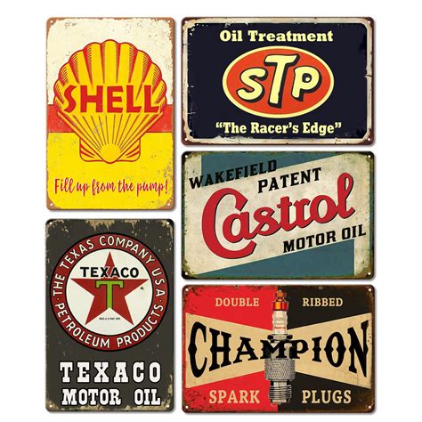 Garage Tin Signs Vintage Tin Signs Retro Garage Signs