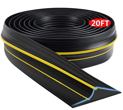 DGSL Garage Door Seals Bottom Rubber Weather Stripping Kit Seal Strip Replacement,Universal Weatherproof Threshold Buffering Sealing Rubber 5/16 inch T Ends, 3 3/4 Inch Width (10 Ft, Black) 4.3 out of 5 stars 8,741. 