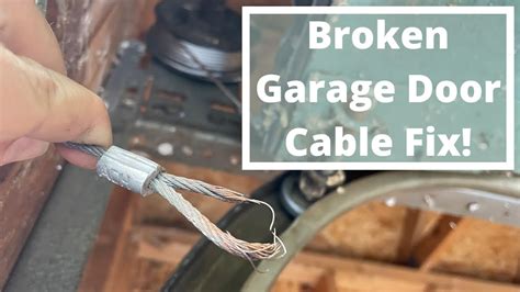 Garage door cable repair. Cable Repair. The price to repair a garage door cable is $90 to $350, including $15 to $50 for the replacement equipment alone.. Cables allow you to open and close the door. If they wear out or snap, the system may run off the track. 