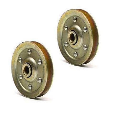 Garage door pulley. Heavy Duty Garage Door 3" Pulley Kits, 3/8" bore 200LB Load Rating, Kits Including 2 Stationary Pulleys and 2 Rear Wheel Pulleys with Clevis Fork, 2 Bolts 3/8-16 x 2 Long and 2 Serrated Flange Nuts. 367. 100+ bought in past month. $1798. FREE delivery Mon, Mar 11 on $35 of items shipped by Amazon. 