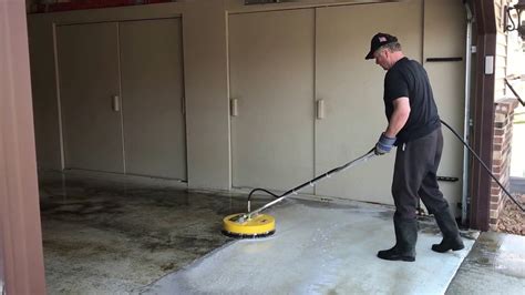 Garage floor cleaner. 10. Use an Epoxy Floor Coating. That dingy concrete slab will look even more drab once you’ve tidied up. An antiskid floor coating resists oil stains and wipes clean as easily as a kitchen countertop does—plus the color chips and paint disguise any imperfections.. Pick up an all-inclusive kit (such as Rust-Oleum RockSolid Polycuramine Garage Floor Kit; … 