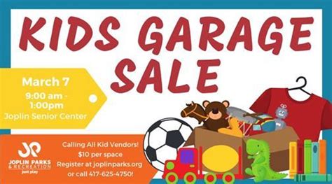 Garage sales in joplin missouri this weekend. Includes all sales entitled garage sale, yard sale, lawn sale, attic sale, rummage sale, flea market sale, or any similar casual sale of tangible personal ... 