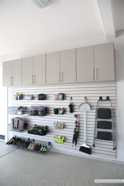 Garage slat wall. Slatwall Paneled wall storage equipped to uphold all your everyday garage gear. Install in single sections or install from wall-to-wall to keep your gear neatly arranged, off the floor, and within reach. 