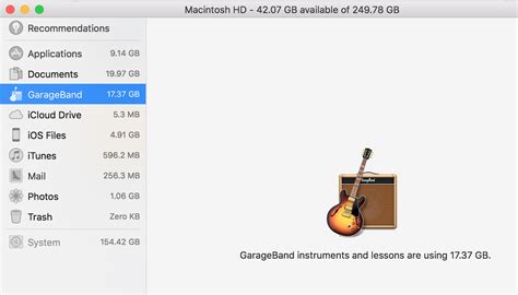 GarageBand Taking Too Much Storage Space - Apple …