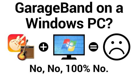 GarageBand on a Windows PC? No, no, 100% No (And why you …