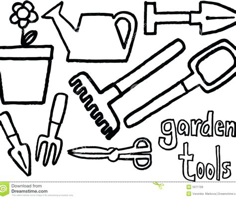 Garden Tools Coloring Pages Coloring Pages