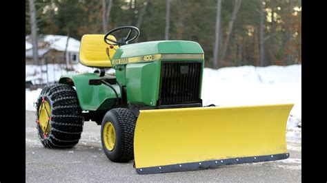 Garden tractor snow plow. 