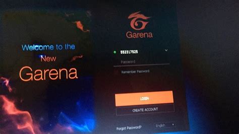 Garena authentication failed.  Log in to the Garena Account Center to ...
