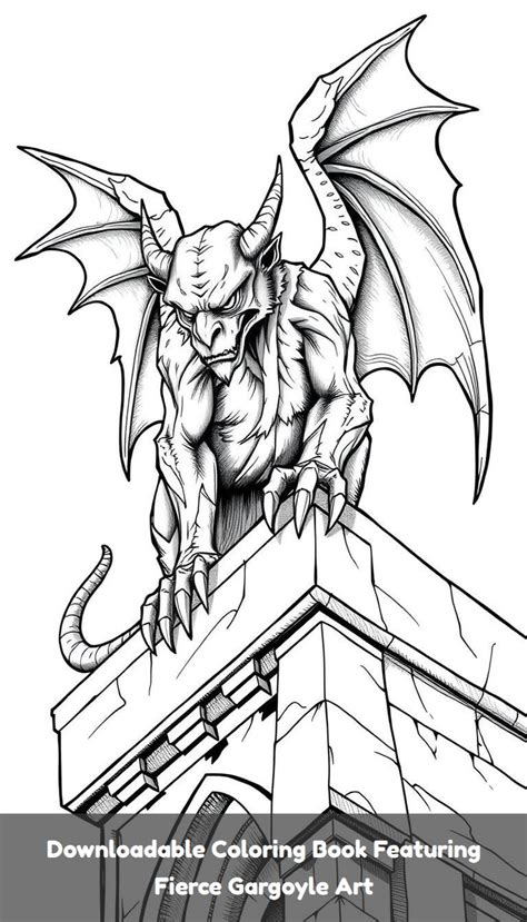 Gargoyle Coloring Pages