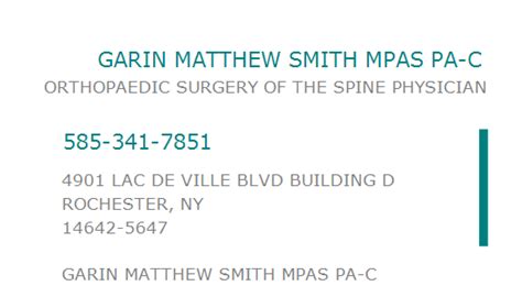 Garin Matthew Smith MPAS PA-C - FindaTopDoc