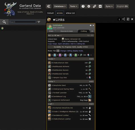Garland tools database. GARLAND TOOLS DATABASE: Sometimes I need lore details from specific quests, that aren't in cutscenes or easily found in a video. Garland Tools helps with tracking down quotes, character information, and much more. Also contains data around NPC designs. 