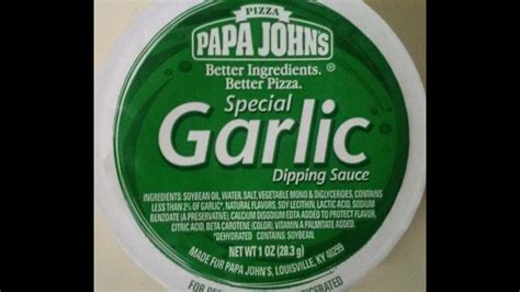 Garlic dip papa johns. Aug 11, 2004 ... <br><br>I think I had a bit too much of that garlic dipping sauce, which made me dehydrated. <br><br>And we all know what happens when you&... 