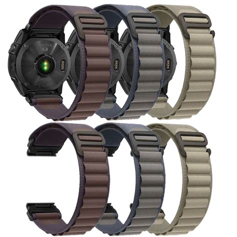 Garmin fenix 8 nylon strap.  About this item 26MM COMPATIBLE MODELS --- Adjustab...