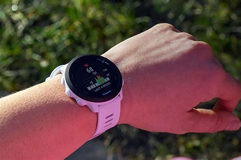 Garmin forerunner 55 step counter.  Arm movement while walking will be captured by t...