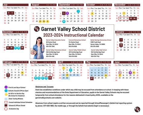 Garnet Valley Calendar