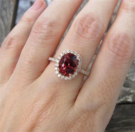 Garnet diamond ring. 10 MM Red Garnet Heart Cut Diamond Engagement Ring, 14K Gold Wedding Ring, Anniversary Gift Ring, Diamond Halo Ring, Proposal Ring For Woman. (398) $81.36. 