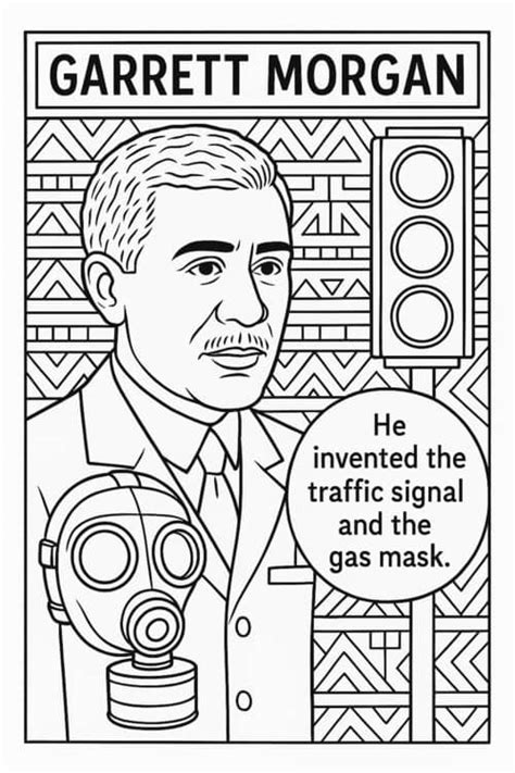 Garrett Morgan Coloring Page