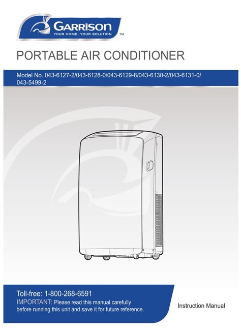 Garrison portable air conditioner user manual. - Onkyo ht rc460 service manual and repair guide.