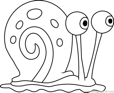 Gary From Spongebob Coloring Pages