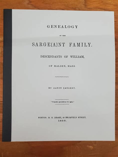 Gary Sargeant - Genealogy