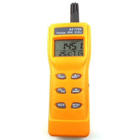 Gas Detector 9 in 1 Temperature Humidity Co2 Meters Air