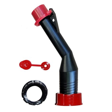 12.50 H x 5.00 W x 1.98 D. Shipping Weight. 0.25 lbs. Return Policy. Regular Return (view Return Policy) Replacement spout allows you to update your trusty old cans with a brand new spout. With dependable construction and easy to understand parts and instructions.This can be used on cans and water jugs of all varieties. . 