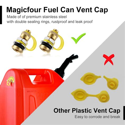 Gas can vent cap replacement.  Magicfour Fuel Gas Can Vent Caps, 6 Pac...