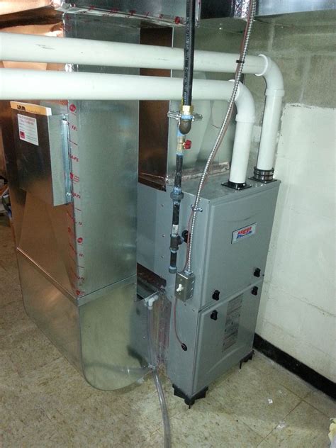 Gas furnace installation. The installer selects the proper furnace and connects the system to the home's power. The installer then finishes the furnace installation service by hooking up ... 