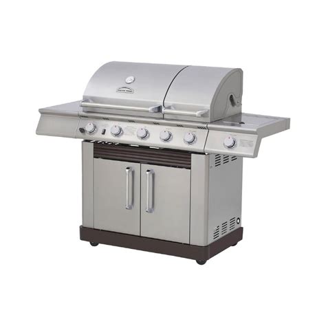 The Master Forge 2-Burner Gas Grill is meant for small spaces like an apartment balcony or small deck. The left and right side tables fold down for easy storage. Two P-shaped stainless steel burners produce 30,000 BTUs. Grates are porcelain-coated cast iron with a 346 square inch of primary cooking area and 109 square inches on the …. Gas grill master forge