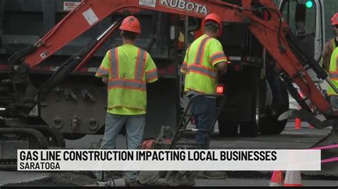 Gas line construction impacts Saratoga businesses
