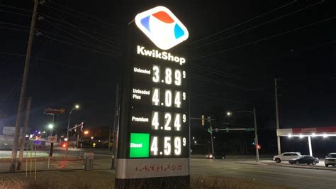 Published: Jan. 29, 2021 at 5:23 AM PST. TOPEKA, Kan. (WIBW) - Gas prices continue to climb in Kansas and across the United States. The average price for a gallon of unleaded fuel on Friday was $2 .... 