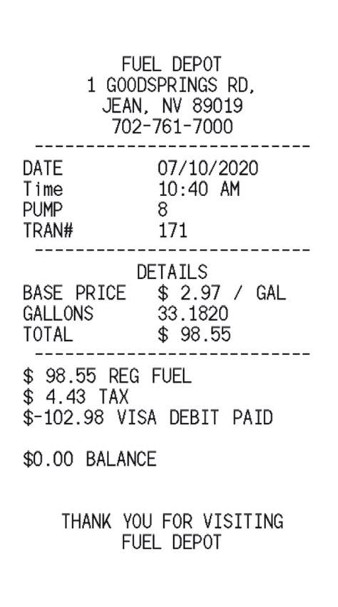 Gas receipt. Here are the steps to make our beautifully designed receipt template yours to use for your business: Select a free receipt template above. Download the template in your desired format (Word, Excel, PDF, or Google Docs) Open the receipt template. Personalize the receipt by adding your logo and business name. 