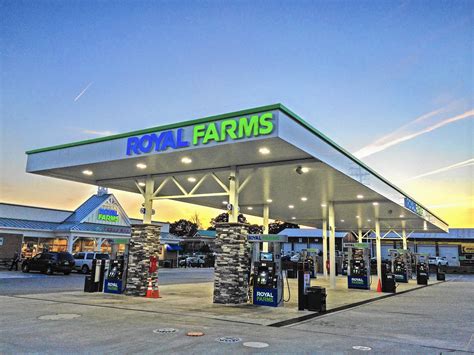 Royal Farms is a privately owned chain of convenience stores headquartered in Baltimore, Maryland. The company operates more than 200 stores throughout Maryland, Delaware, Pennsylvania, New Jersey, Virginia, West Virginia, and North Carolina. [1] [2] Many of the stores also have gasoline and electric vehicle charging sold on the premises, as .... 
