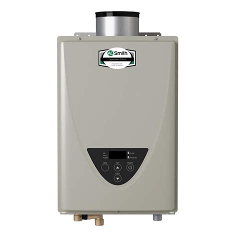 Link to Lowe's Home Improvement Home Page Lowe's Credit Center Order Status ... A.O. Smith Signature Premier 50-Gallons Tall 12-year Limited Warranty 5500-Watt Double Element Smart Electric Water Heater. Item #816169 | Model #ES12-50H55DV. Shop A.O. Smith. 100+ views last week ... Natural gas Water Heaters. Power Water Heaters. Liquid propane ...