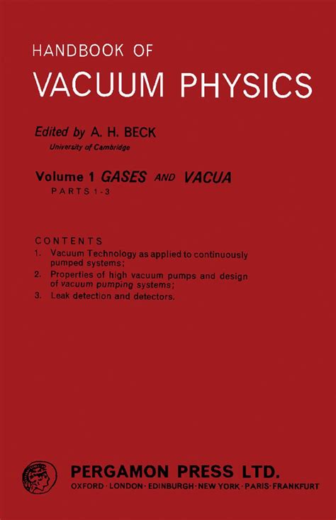 Gases and vacua handbook of vacuum physics. - Moto guzzi nevada 750 club werkstatt service reparaturanleitung.
