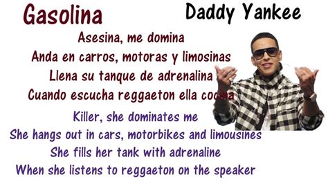 Gasolina song lyrics in english. Things To Know About Gasolina song lyrics in english. 