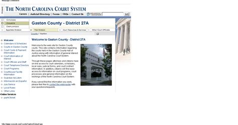 Gaston County Court Calendar