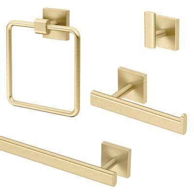 Gatco Elevate 4 - Piece Bathroom Hardware Set & Reviews Wayfair