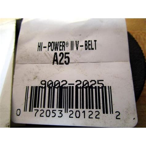 Gates Industrial V-Belt (9002-10025) (A25) - opieoils.co.uk