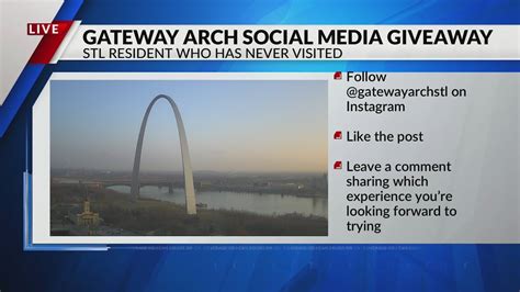 Gateway Arch hosting social media giveaway for local who've never visited